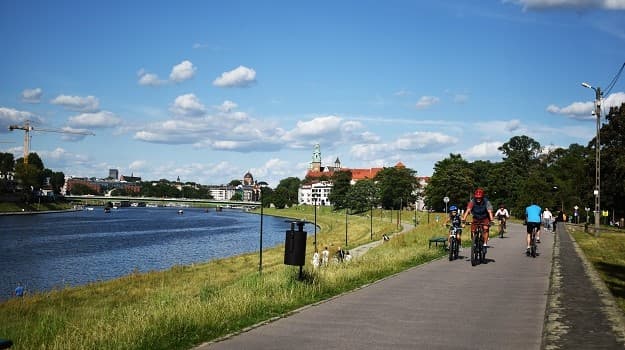 Free Vistula River Bike Tour Krakow1